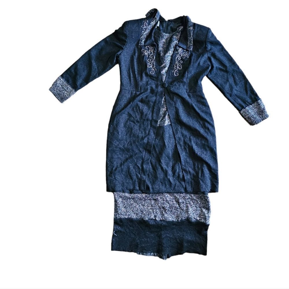 Women's KARIN STEVENS Vintage Long Sleeves Dress Size 12‎